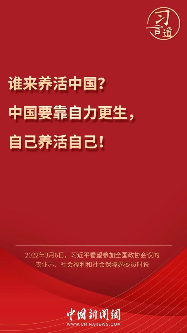 習(xí)言道丨習(xí)近平為何再答“誰來養(yǎng)活中國”？