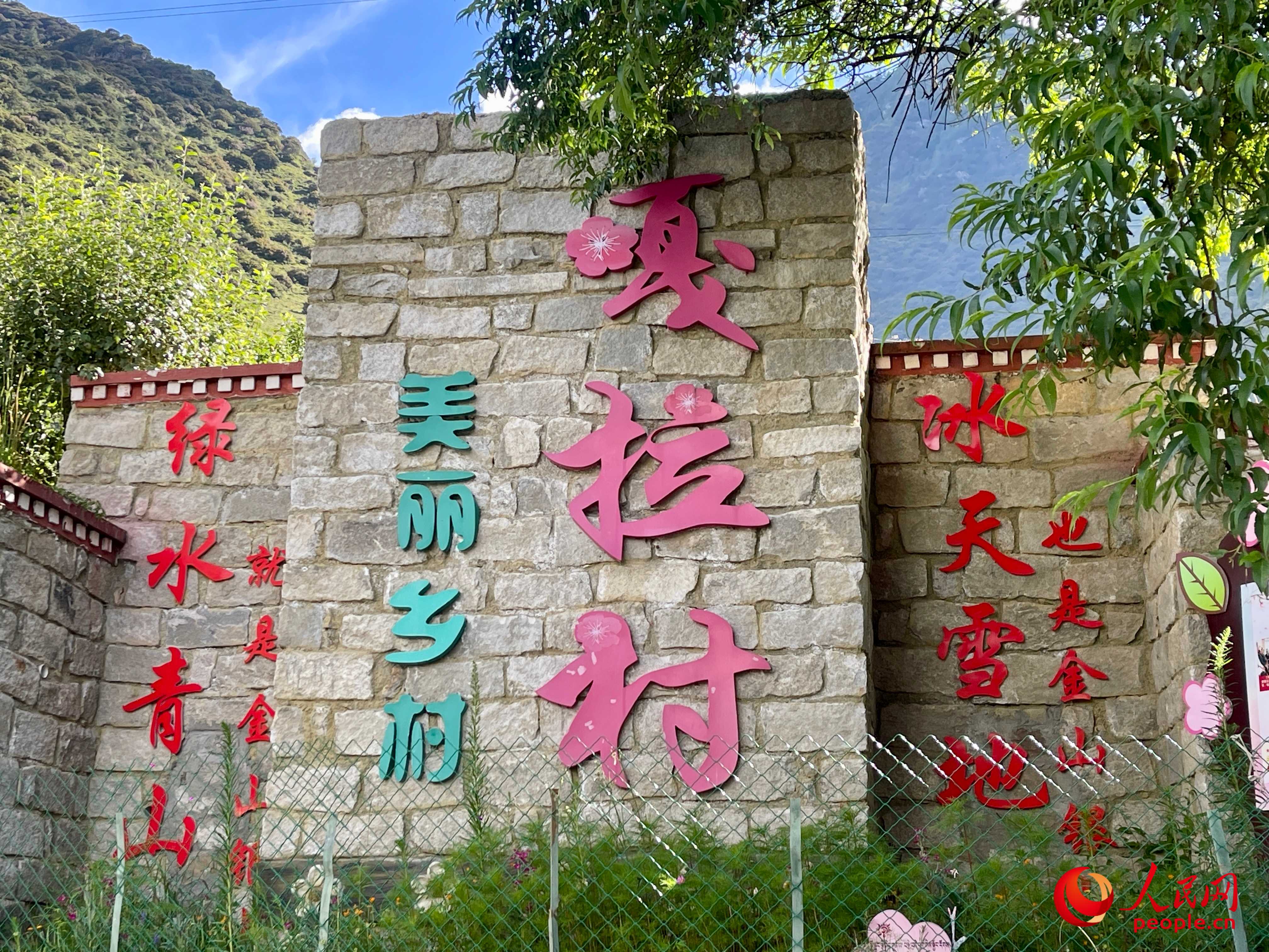 林芝鎮(zhèn)嘎拉村。人民網(wǎng) 周靜圓攝